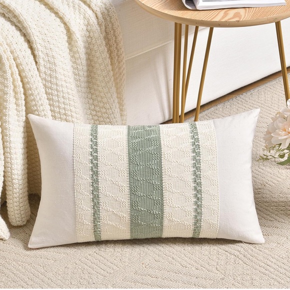 The Unbranded Brand Other - Sage Green Boho Lumber Decorative Throw pillow cover 12x20